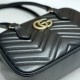 Replica Borsa piccola con manico superiore Gucci GG Marmont 795199 Nera