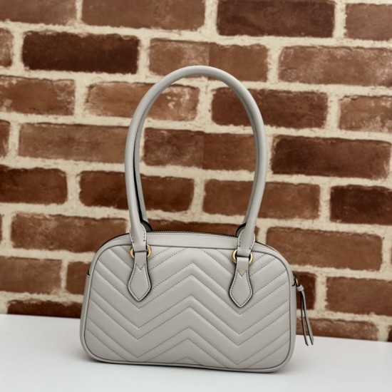 Replica Borsa piccola con manico superiore Gucci GG Marmont 795199 Bianca Replica Borsa piccola con manico superiore Gucci GG Marmont 795199 Bianca