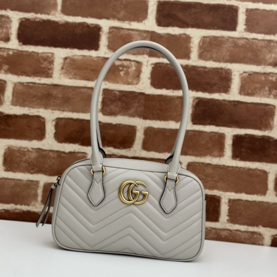 Replica Borsa piccola con manico superiore Gucci GG Marmont 795199 Bianca Replica Borsa piccola con manico superiore Gucci GG Marmont 795199 Bianca