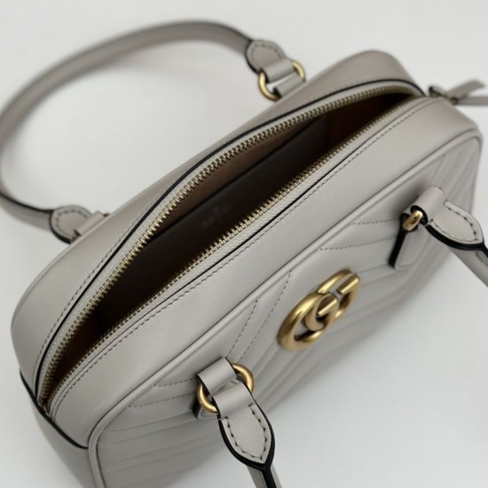 Replica Borsa piccola con manico superiore Gucci GG Marmont 795199 Bianca Replica Borsa piccola con manico superiore Gucci GG Marmont 795199 Bianca
