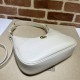 Replica Borsa a tracolla piccola a forma di mezzaluna Gucci Aphrodite 731817 Bianca