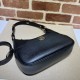 Replica Borsa a tracolla piccola a forma di mezzaluna Gucci Aphrodite 731817 Nera