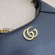 Replica Borsa a tracolla piccola a forma di mezzaluna Gucci Aphrodite 731817 Nera