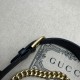 Replica Borsa a tracolla piccola a forma di mezzaluna Gucci Aphrodite 731817 Nera