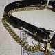 Replica Borsa a tracolla piccola a forma di mezzaluna Gucci Aphrodite 731817 Nera