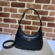 Replica Borsa a tracolla piccola a forma di mezzaluna Gucci Aphrodite 731817 Nera