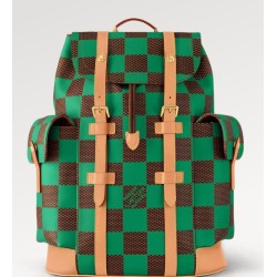 Replica Louis Vuitton Christopher MM Men Zaino Uomo M25240 La giocosa tela Damier Pop di Williams