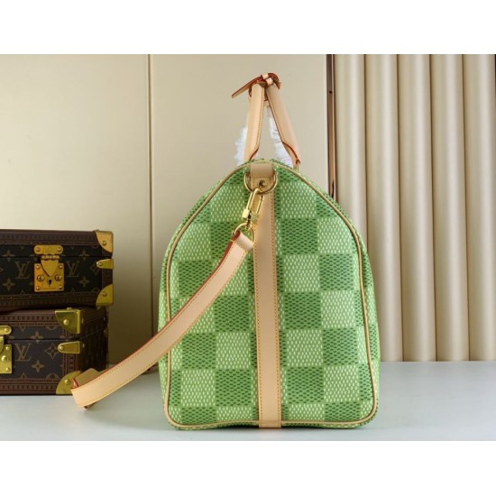 Replica Borsa da uomo Louis Vuitton Keepall Bandouliere 50 N40667 Tela rivestita Damier Golf