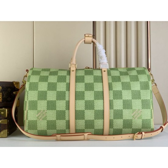 Replica Borsa da uomo Louis Vuitton Keepall Bandouliere 50 N40667 Tela rivestita Damier Golf