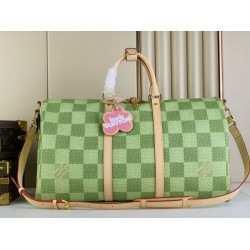 Replica Borsa da uomo Louis Vuitton Keepall Bandouliere 50 N40667 Tela rivestita Damier Golf
