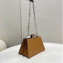 Replica Borsa Fendi Fendi Peekaboo Cut Petite Media Bianca