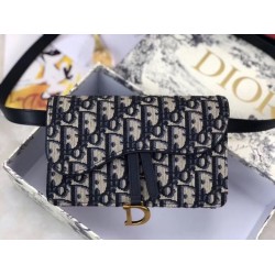 Replica Marsupio Dior Oblique Saddle Blu