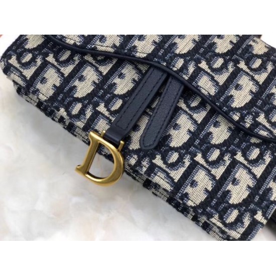 Replica Marsupio Dior Oblique Saddle Blu