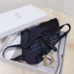 Replica Marsupio Dior Saddle Pouch Camouflage Blu