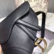 Replica Marsupio Dior Saddle granulato nero