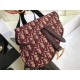 Replica Marsupio Dior Saddle Tela bordeaux obliqua