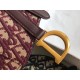 Replica Marsupio Dior Saddle Tela bordeaux obliqua
