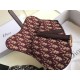Replica Marsupio Dior Saddle Tela bordeaux obliqua