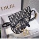 Replica Dior Saddle Pouch Marsupio Oblique Tela Blu