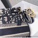 Replica Dior Saddle Pouch Marsupio Oblique Tela Blu