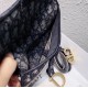 Replica Dior Saddle Pouch Marsupio Oblique Tela Blu