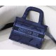 Replica Dior Mini Book Tote Borsa Dior Tela mimetica Blu