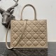 Replica Borsa Dior Media Book Tote con tracolla Borsa Dior Macrocannage Beige