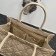 Replica Borsa Dior Media Book Tote con tracolla Borsa Dior Macrocannage Beige