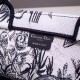 Replica Borsa Dior Book Tote Toile de Jouy Carnivora Motivo Grigio