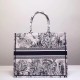 Replica Borsa Dior Book Tote Toile de Jouy Carnivora Motivo Grigio