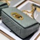 Replica Borsa Dior Piccola Caro In Pelle Di Vitello Cannage Grigia