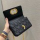 Replica Borsa Dior piccola Caro in pelle di vitello Cannage nera