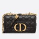 Replica Borsa Dior piccola Caro in pelle di vitello Cannage nera