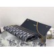 Replica Pochette Dior Su Catena Obliqua Tela Blu