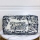 Replica Borsa tote Dior Catherine Toile de Jouy ricamata Blu