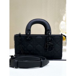 Replica Borsa piccola Dior Lady D-Joy Nero ultra opaco