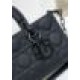Replica Borsa piccola Dior Lady D-Joy Nero ultra opaco