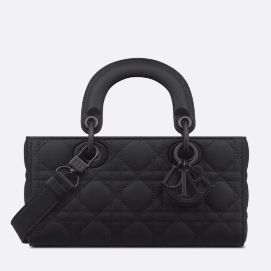 Replica Borsa piccola Dior Lady D-Joy Nero ultra opaco