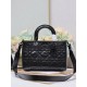 Replica Dior Medium Lady D-Sire Borsa My ABCDior Dior stropicciata nera
