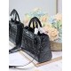 Replica Dior Medium Lady D-Sire Borsa My ABCDior Dior stropicciata nera