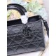 Replica Dior Medium Lady D-Sire Borsa My ABCDior Dior stropicciata nera