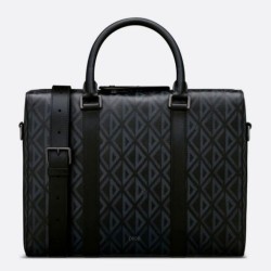 Replica Valigetta Dior Lingot CD Diamond Tela Nera