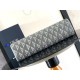 Replica Borsa tote Dior Safari CD Diamond Tela Grigia