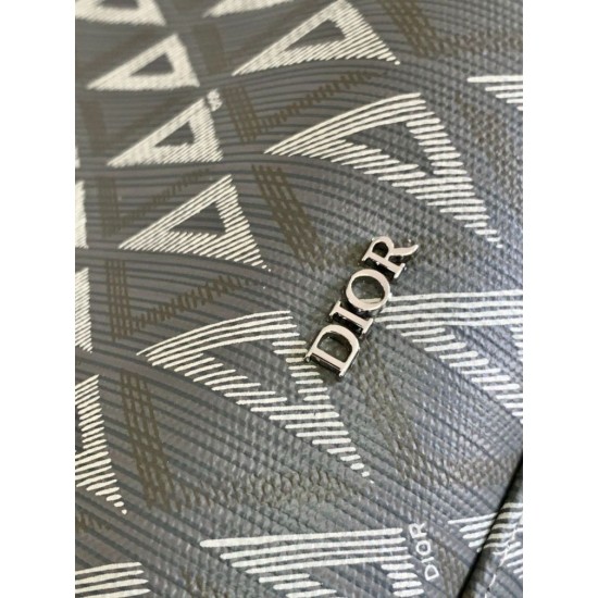 Replica Borsa tote Dior Safari CD Diamond Tela Grigia