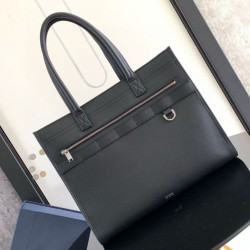 Replica Borsa tote Dior Safari Pelle di vitello granulata Nera