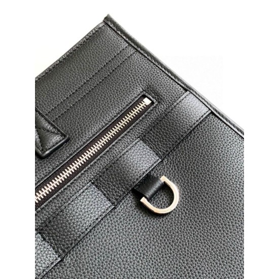 Replica Borsa tote Dior Safari Pelle di vitello granulata Nera