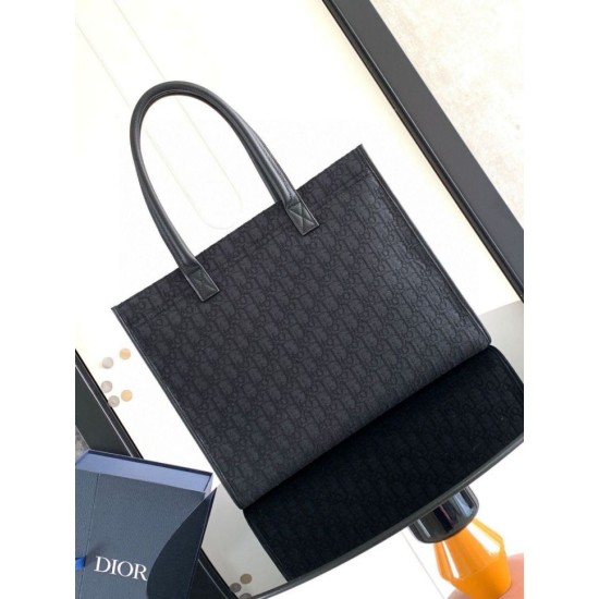 Replica Borsa tote Dior Safari Dior Oblique jacquard nera