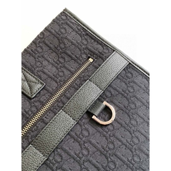 Replica Borsa tote Dior Safari Dior Oblique jacquard nera