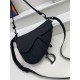 Replica Borsa Saddle Dior con tracolla in pelle di vitello ultraopaca nera
