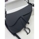 Replica Borsa Saddle Dior con tracolla in pelle di vitello ultraopaca nera
